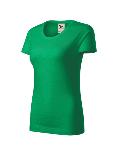 Adler MALFINI Native Damen T-Shirt 174 grasgrüne Logo-Stickerei