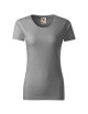 Adler MALFINI Women`s t-shirt Native 174 grey-black melange logo embroidery