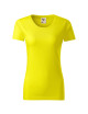 Adler MALFINI Women`s T-shirt Native 174 lemon logo embroidery