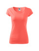 Adler MALFINI Damen T-Shirt Pure 122 Coral Logo Stickerei Arbeitskleidung