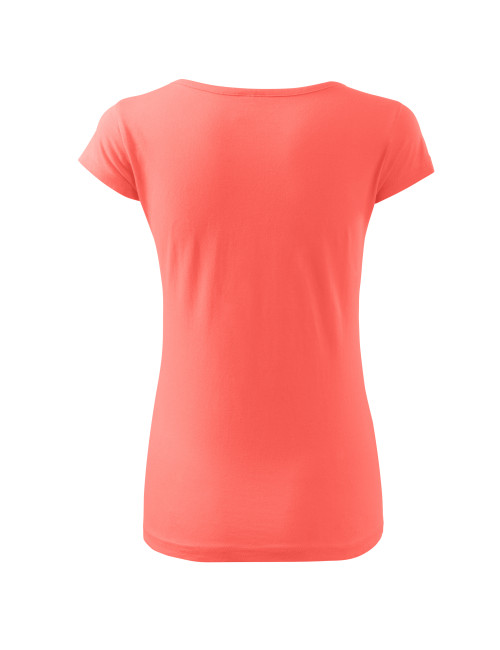 Adler MALFINI Women`s T-shirt Pure 122 coral logo embroidery workwear