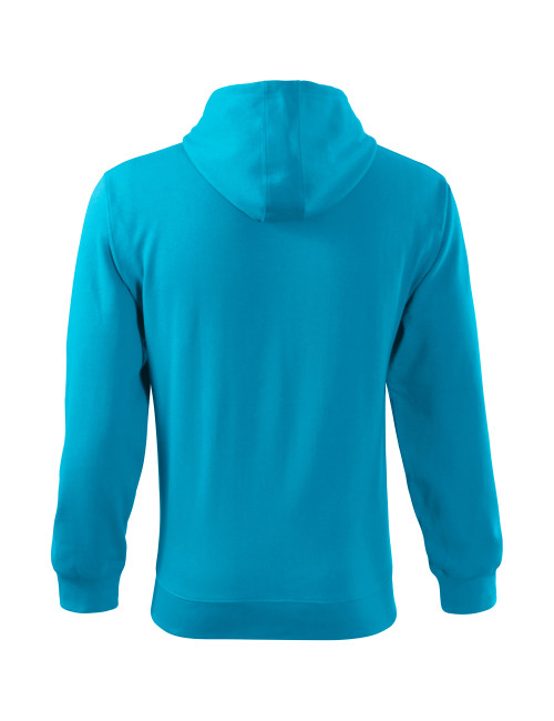 Men`s sweatshirt trendy zipper 410 turquoise Adler Malfini