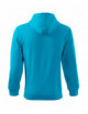 2Men`s sweatshirt trendy zipper 410 turquoise Adler Malfini