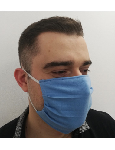 Maseczka maska ochronna na usta i nos typu Streetwear błękitny