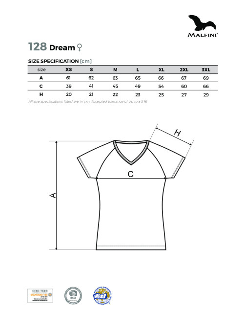 Damen T-Shirt Dream 128 Marineblau Adler Malfini