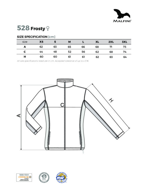 Modischer Schnitt, warmes, elegantes zweifarbiges Malfini Frosty-Fleece für Damen