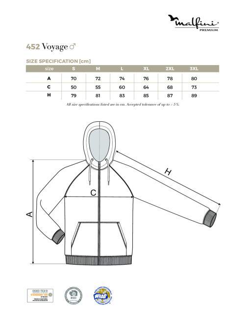 Voyage 452 men`s sweatshirt navy blue Adler Malfinipremium