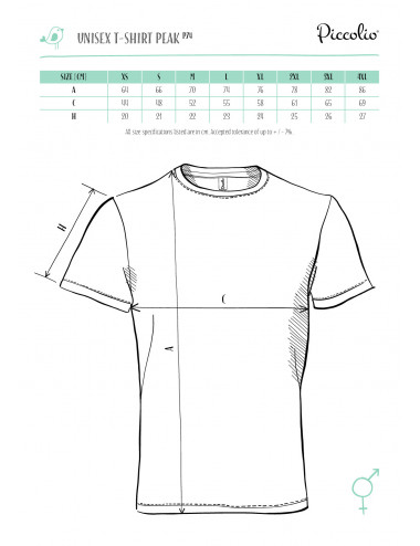 Unisex t-shirt peak p74 light gray melange Adler Piccolio