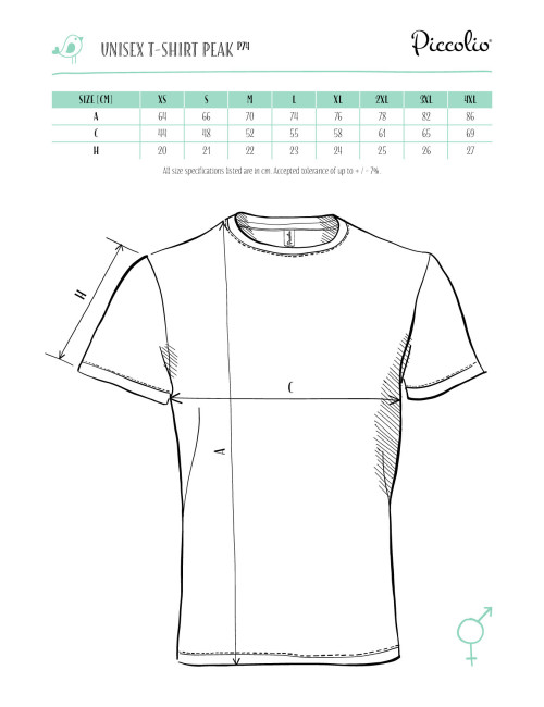 Unisex t-shirt peak p74 dark gray melange Adler Piccolio