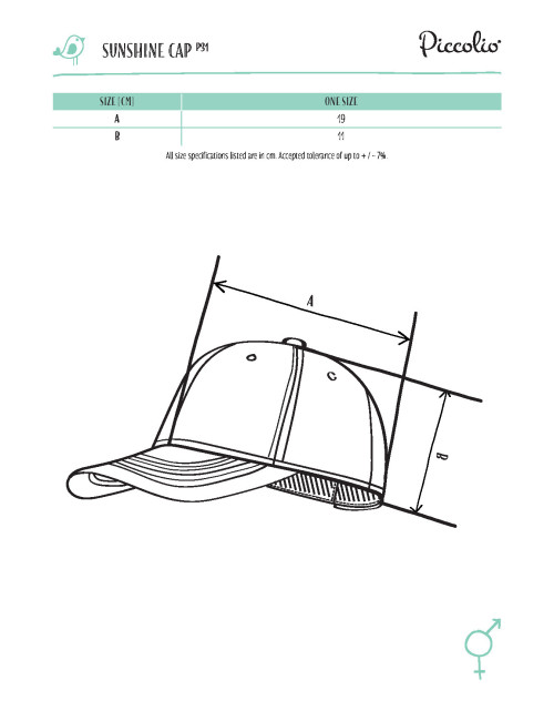 Unisex-Sonnenhut p31 Limette Adler Piccolio