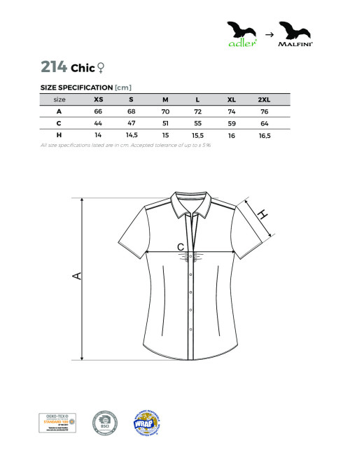 Women`s chic 214 blue shirt Adler Malfini