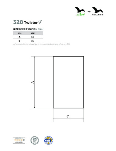 Schal Unisex/Kinder Twister 328 Kornblumenblau Adler Malfini