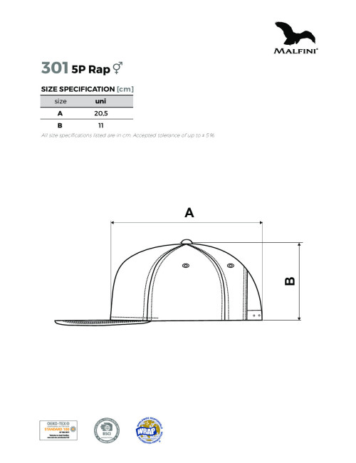 Czapka bejsbolowa Adler Malfini - biała, unisex, wygodna, idealna na