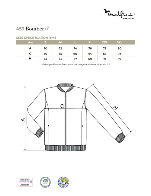 Bomber 453 men`s sweatshirt dark gray melange Adler Malfinipremium