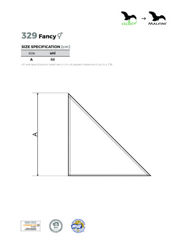 Schal Unisex/Kinder Fancy 329 Gelb Adler Malfini