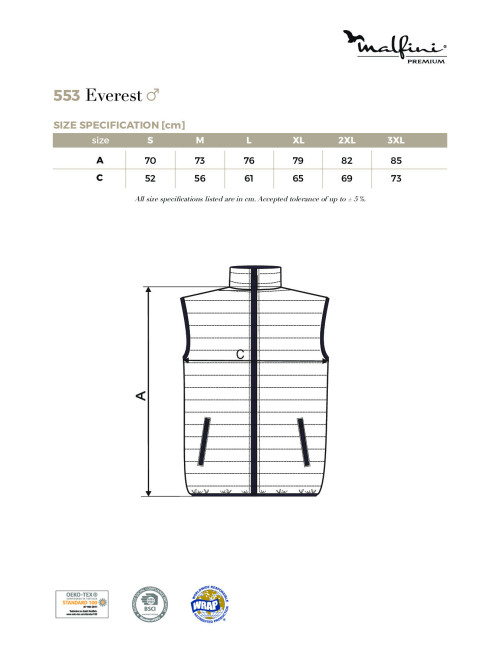 Men`s vest everest 553 black Adler Malfinipremium