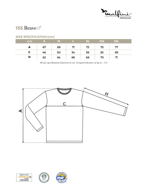 Adler MALFINIPREMIUM Men`s T-shirt Brave 155 navy blue clothes with logo