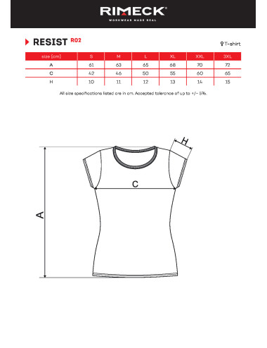 Koszulka damska resist r02 czarny Adler Rimeck