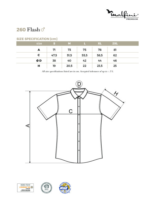 Men`s shirt flash 260 light blue Adler Malfinipremium