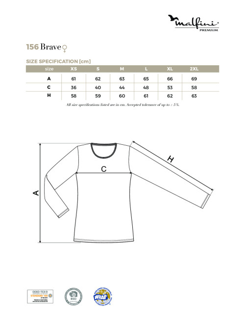 Women`s t-shirt brave 156 petrol blue Adler Malfinipremium