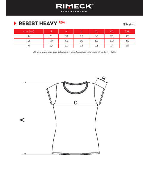 Women`s t-shirt resist heavy r04 cornflower blue Adler Rimeck