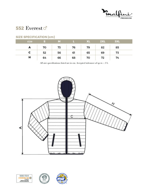 Everest 552 men`s jacket navy blue Adler Malfinipremium