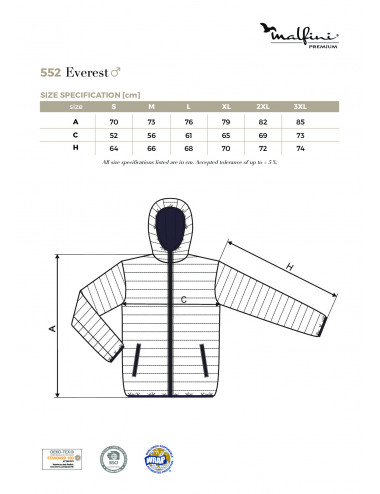 Everest 552 men`s jacket formula red Adler Malfinipremium