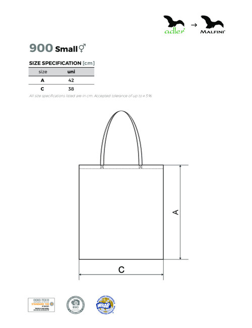 Unisex shopping bag handy 900 petrol blue Adler Malfini