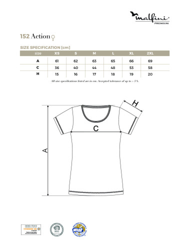 Koszulka damska action 152 granatowy Adler Malfinipremium
