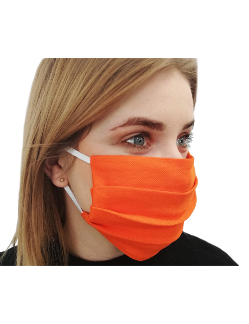 Maska Maseczka ochronna bawełniana na usta i nos typu Streetwear pomarańcz