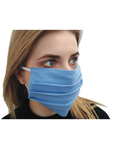 Maseczka maska ochronna na usta i nos typu Streetwear błękitny