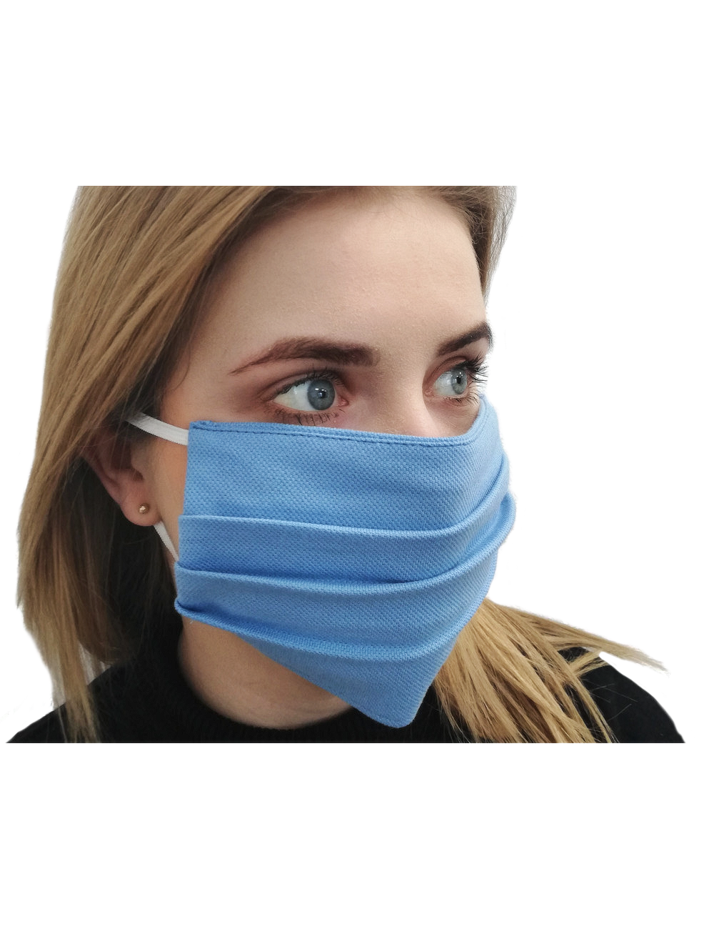 Streetwear blaue Schutzmaske für Mund und Nase