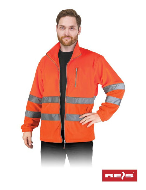 Protective polstrip p orange fleece sweatshirt Reis