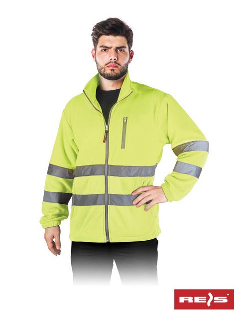 Polstrip schützendes Fleece-Sweatshirt gelb Reis