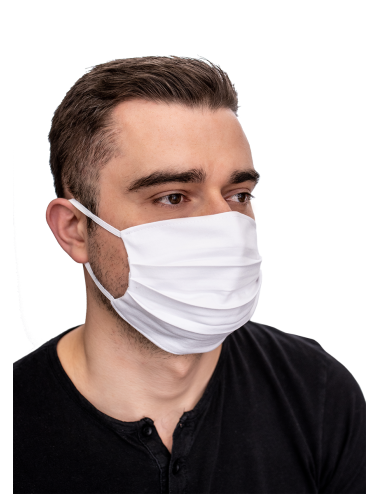 Protective mask Cotton delicate white fabric