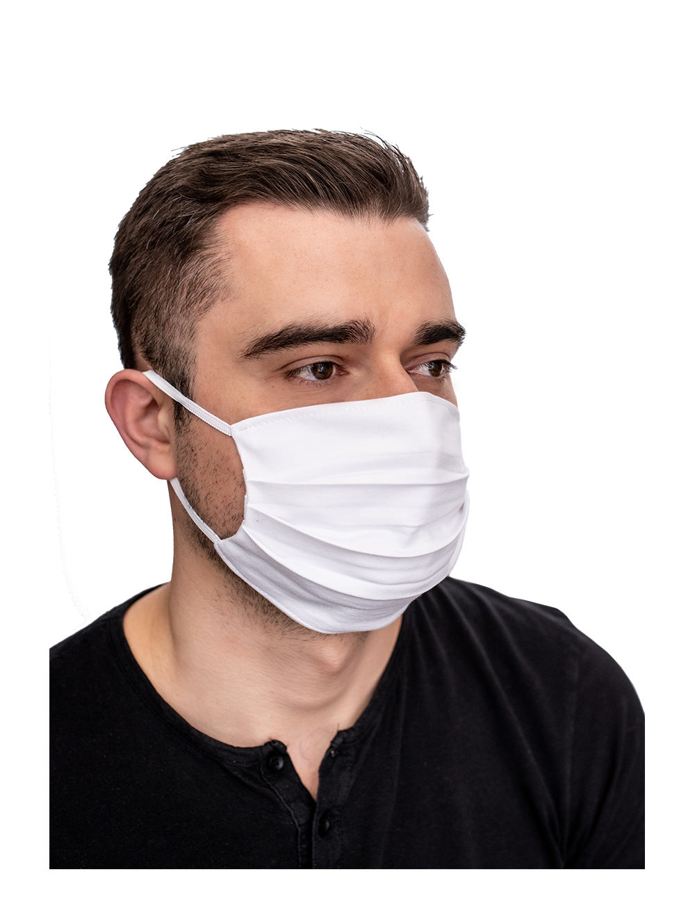 Protective mask Cotton delicate white fabric