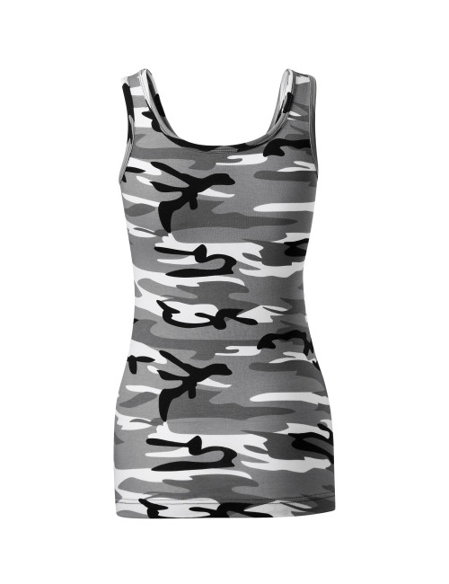 Adler MALFINI Damen Top Camo Triumph C36 tarngraue Logo-Stickerei