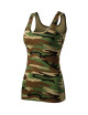 Adler MALFINI Damen Top Camo Triumph C36 tarnbraune Logo-Stickerei