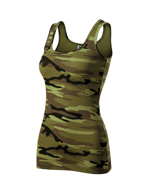 Adler MALFINI Damen Top Camo Triumph C36 tarngrüne Logo-Stickerei