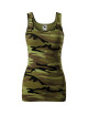 Adler MALFINI Top damski Camo Triumph C36 camouflage green haft logo