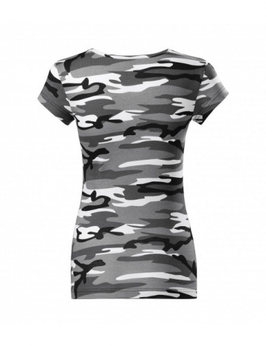 Women`s t-shirt camo pure c22 camouflage gray Adler Malfini