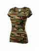 Women`s t-shirt camo pure c22 camouflage brown Adler Malfini