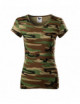 2Damen T-Shirt Camo Pure C22 Camouflage Braun Adler Malfini