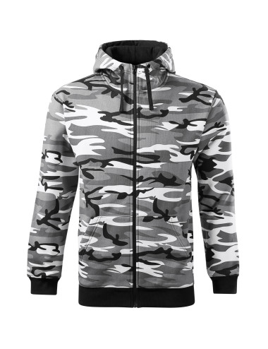Bluza męska camo zipper c19 camouflage gray Adler Malfini