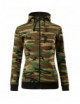 2Women`s sweatshirt camo zipper c20 camouflage brown Adler Malfini