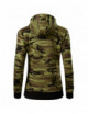 2Women`s sweatshirt camo zipper c20 camouflage green Adler Malfini