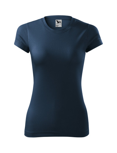 Adler MALFINI Damen T-Shirt Fantasy 140, Marineblau, Logo-Stickerei