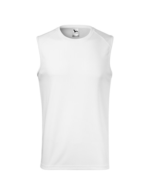 Adler MALFINI Men`s Top Breeze 820 white embroidery logo print