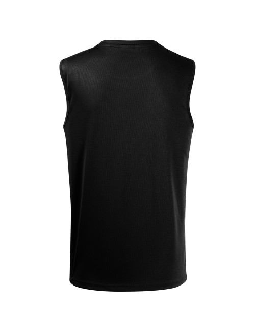 Adler MALFINI Herren Top Breeze 820 schwarz mit Logo-Stickerei