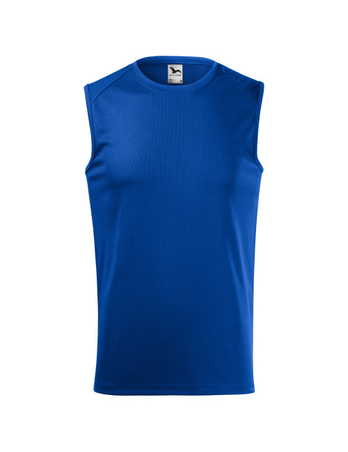 Adler MALFINI Herren-Top Breeze 820 kornblumenblauer Stickerei-Logo-Aufdruck